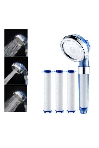 GENERIC4 In-Air handheld high-pressure shower head, 3-mode water-saving shower head with filter, easy to inst