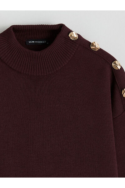 LC Waikiki Stand Collar Women's Knitwear Tunic