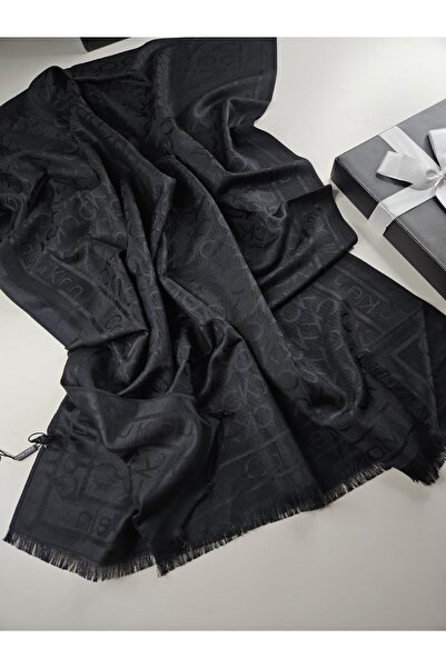 Shiva Scarfs Şal din mătase cu model CK, reversibil, eşarfe de mătase pentru ...