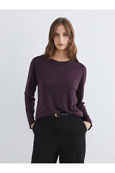 LC Waikiki Lcwaikiki Classic Crew Neck Shiny Look Women's Knitwear Sweater