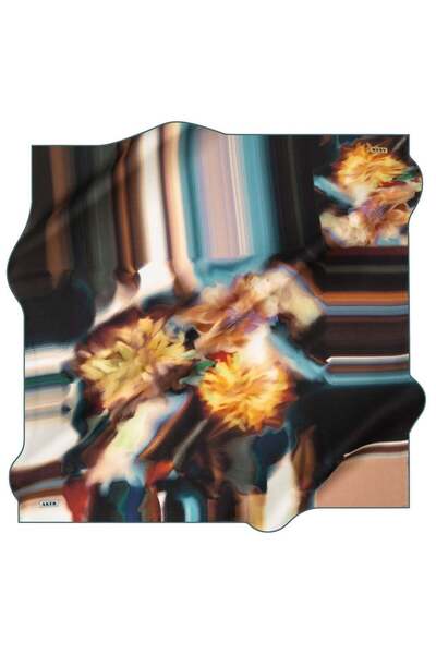 Aker Nostalji̇ Sura Silk Scarf 8120-321