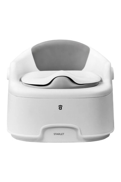 Asalvo Starlet 3-in-1 Urinal Potty, Toilet Reducer & Step Elevator - White/Grey
