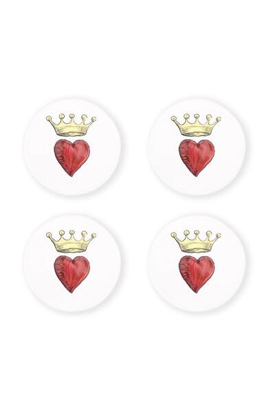 The Mia Luv Coasters Set of 4 - 10 cm