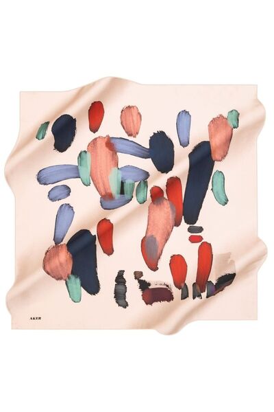 Aker Nostalji̇ Ti̇vi̇l Silk Scarf 8156-991