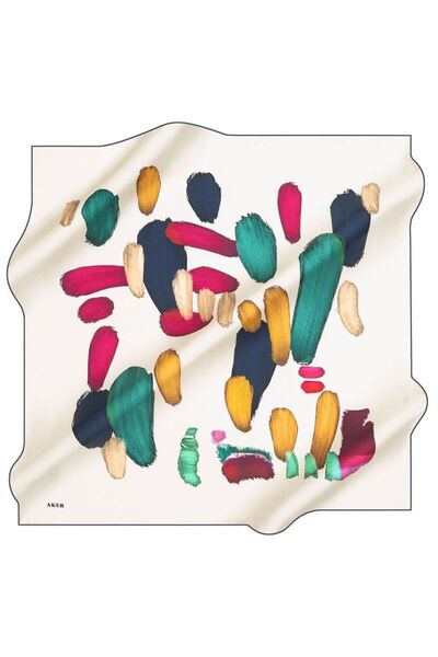 Aker Nostalji̇ Ti̇vi̇l Silk Scarf 8156-922