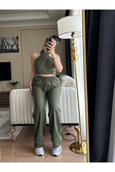 YELZEY BUTİK Halter Neck Suit