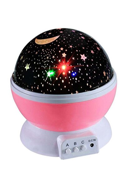 Türkiye Star Light Rotating Projector Lamp Pink