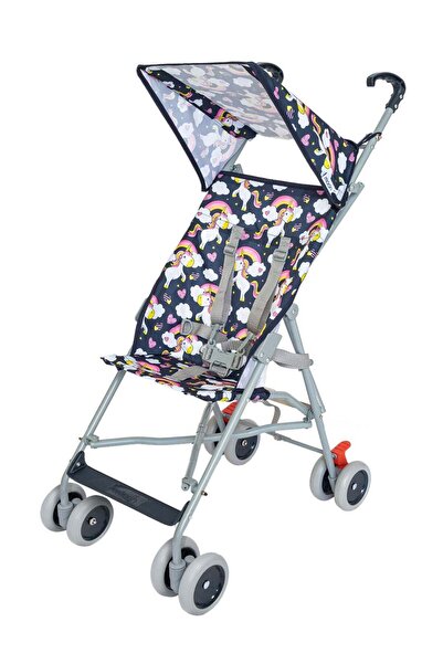 Moon Jet Baby Stroller - Lightest Umbrella Fold Buggy, Wide Canopy, Compact Travel, 6m-3yrs (Print)