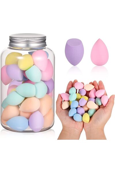 genric مجموعة إسفنجات مكياج صغيرة متعددة الألوان مكونة من 40 قطعة