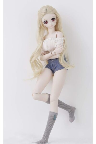 genernic Linferry BJD Doll Wig 1/3 Wigs Only 8-9 inch (Blonde Wavy)