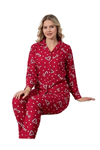 bipamuk Marla Suede Fabric Women's Pajama Set Stylish and Soft Textured Home Wear M/2Xl