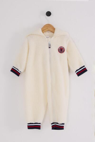 U.S. Polo Assn. Baby Boy Welsoft Romper, Zippered Romper, Hooded Romper, Super Soft Fabric