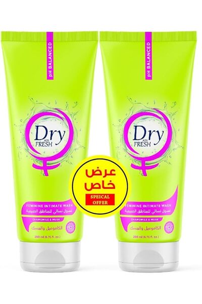 genernic جل غسول جاف منعش للمنطقة الحساسة للنساء - البابونج والمسك - 200 مل ×...