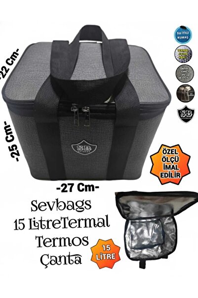 SEVBAGS Termos Termal Termo Çanta 15 Litre