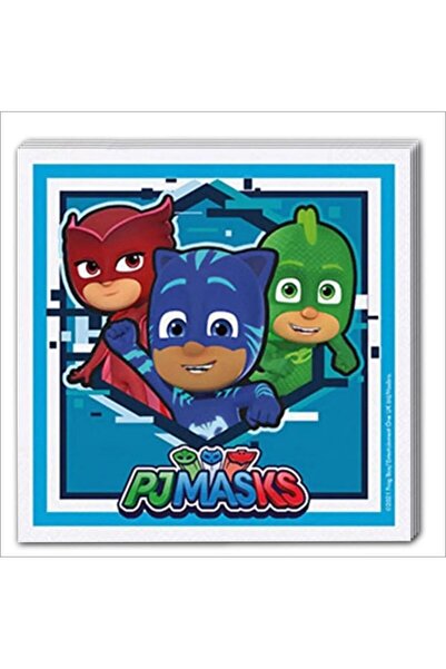 HZS Pj Masks Pija Maskeliler Temalı Konsept Doğum Günü Peçete 16 Adet 33x33 cm
