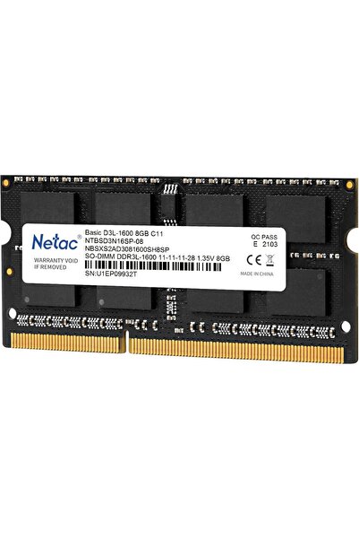 Netac NB SO-DIMM DDR3-1600 8GB C11