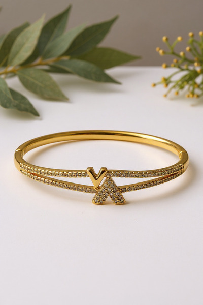 YUSSO ACCESSSORY Kadın Gold Çelik Kelepçe Bileklik 316L