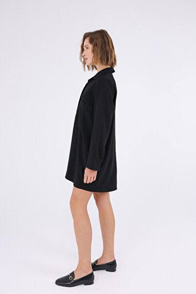 Evermade Mini Shirt Dress with Pockets