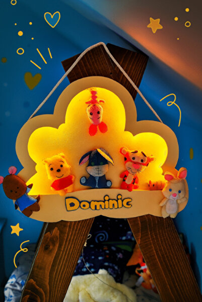 HandmadeDomideco Decorațiune de perete personalizată în formă de nor pentru c...