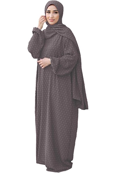 LAMORA Women's Islamic Prayer Abaya Dress One-Piece Hijab Outfit Jalabiya