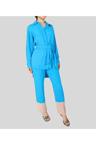 MQ Women's soft two-piece set: shirt and long pants