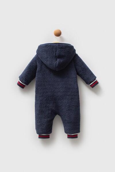 U.S. Polo Assn. Baby Boy Welsoft Romper, Zippered Romper, Hooded Romper, Super Soft Fabric