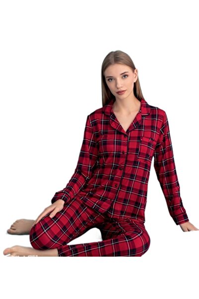 bipamuk Berlina Long Sleeve Women's Pajama Set Soft Textured Stylish Comfortable and Home Wear S/2Xl