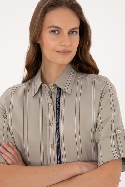 U.S. Polo Assn. Cămașă confortabilă pentru femei cu mânecă lungă TEKSPOR223704.6