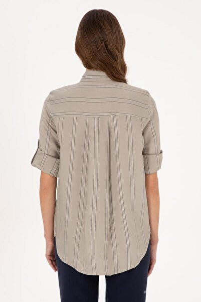 U.S. Polo Assn. Cămașă confortabilă pentru femei cu mânecă lungă TEKSPOR223704.6