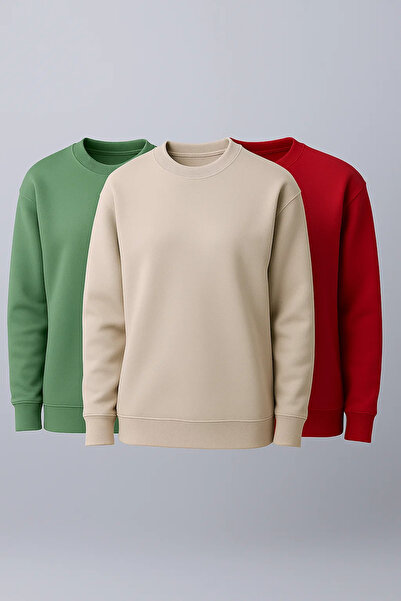 COMBİNE MİCHAİL Set de 3 piese de iarnă premium pentru femei, casual, tricou