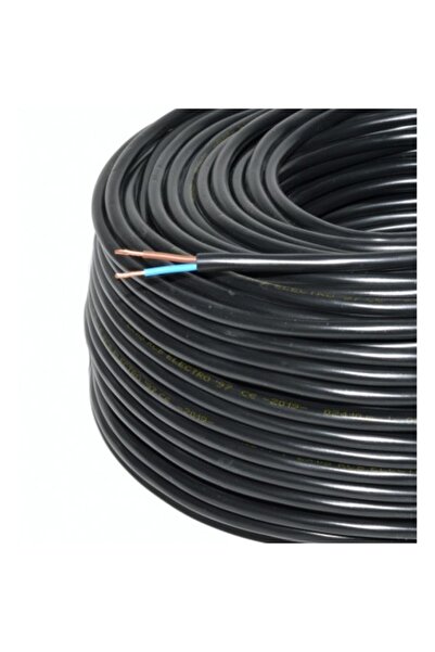 ElectroAZ Cablu electric 2x2.5mm, MYYM, lițat (negru), rolă 100m