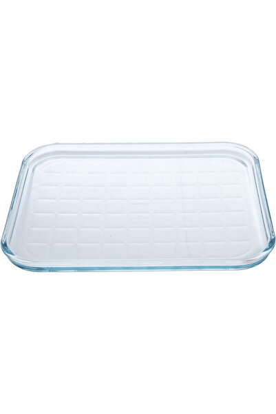 Pyrex صينية فرن زجاجية، 32 × 26 × 2 سم، مستطيلة مسطحة - شفافة