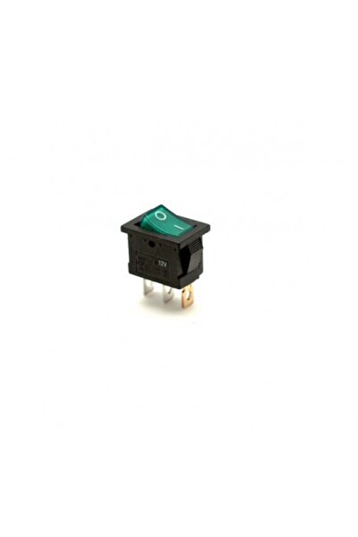 ElectroAZ Buton IRS ON-OFF 12V LED verde 21x15mm