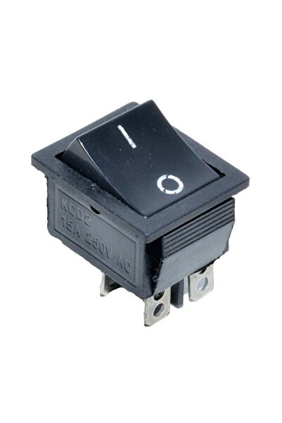 ElectroAZ Διακόπτης IRS φαρδύς μαύρος 15A-250V KCD4