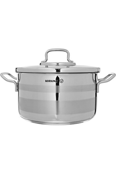 Generic Korkmaz Steel Astra 2 Pot, 3.3 L, 20 cm - Silver