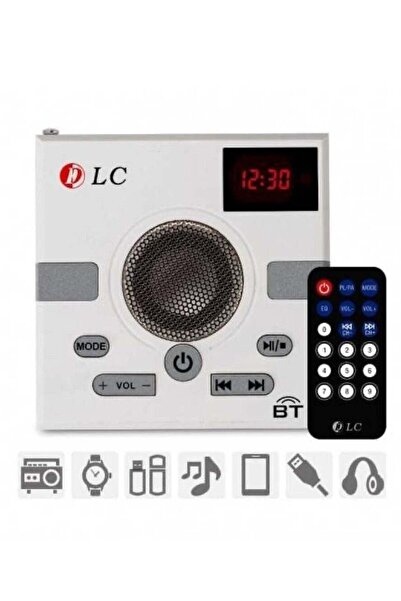 DLC 35000 Portable Radio Bluetooth Speaker With Remote - White/Black/Grey
