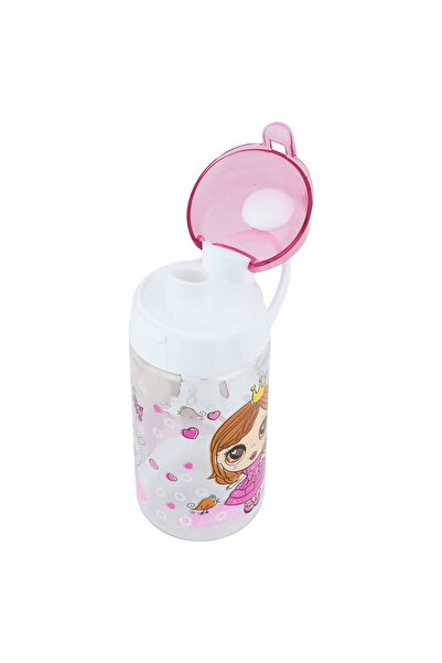 Hascevher Nahla plastic bottle with pink lid, 520 ml - transparent