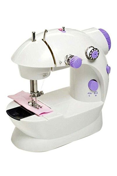 DLC Portable Stainless Steel Sewing Machine SM-202A White/Purple