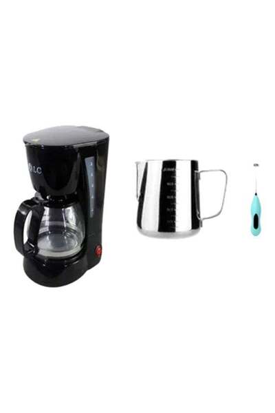 DLC Coffee Maker with Stainless Steel Milk Frothing Jug, 600 ml, 650 W (DLC-C...