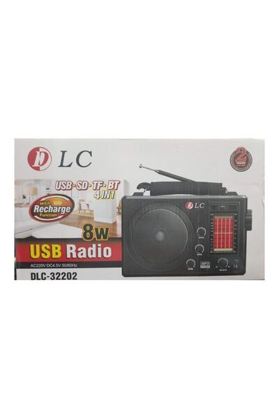 DLC USB Rechargeable Radio DLC-32202 Black/Red