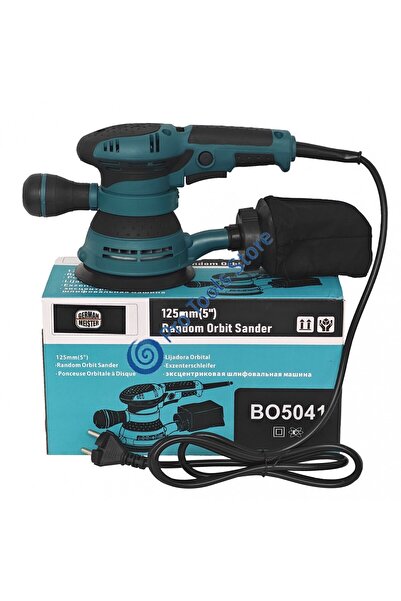 German Meister orbital eccentric sander, 125 mm, 6-speed, 12,000 RPM, new model