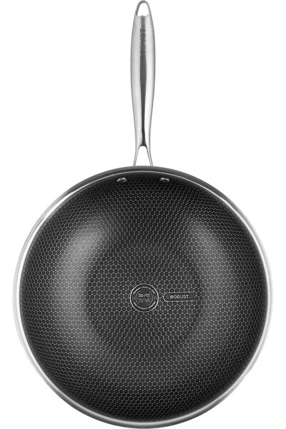 ROBUST Stainless Steel Saucepan with Glass Lid, 28 cm, 2.5 L - Silver