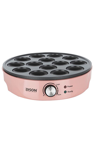 Generic Edison Mini Pancake Maker, 14 Pans, 1000W - Pink
