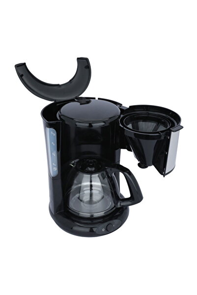 TEFAL Coffee Maker, 1100 Watt, 1.25 Liter - Black Silver