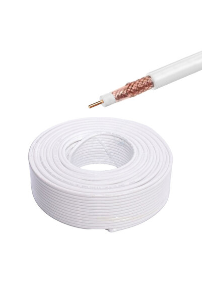 ElectroAZ Cablu coaxial TV RG6U 75OHM, rolă de cupru, 100 m