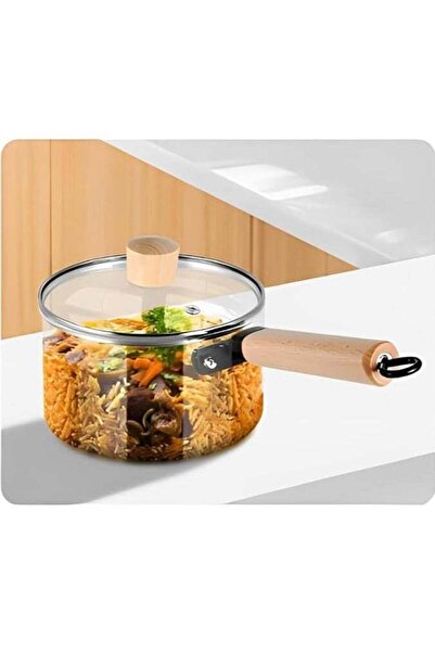 DLC وعاء طبخ زجاجي سعة 1.8 لتر