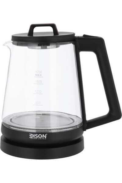 Edison Kettle, 1.7L, 2150W - Wooden Black