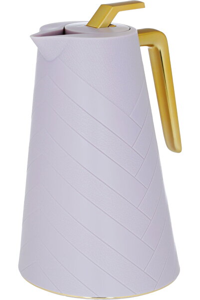 Generic ترمس غلوري، سعة 1.5 لتر، وعاء داخلي زجاجي، غلاف خارجي بلاستيكي - بنفس...