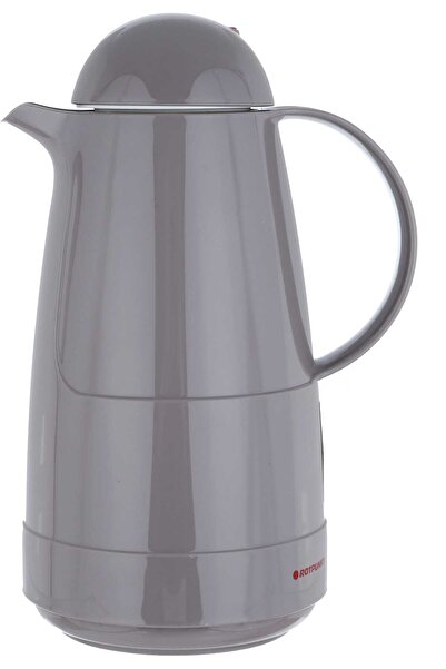 ROTPUNKT Thermos 1L, Glass Inner, Plastic Outer - Brown