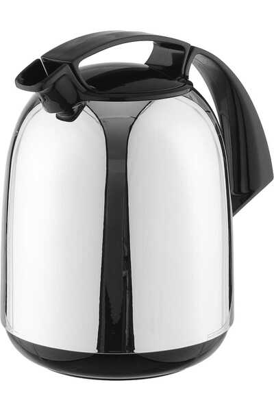 ROTPUNKT Thermos, 1 liter, inner material thermal glass - silver black